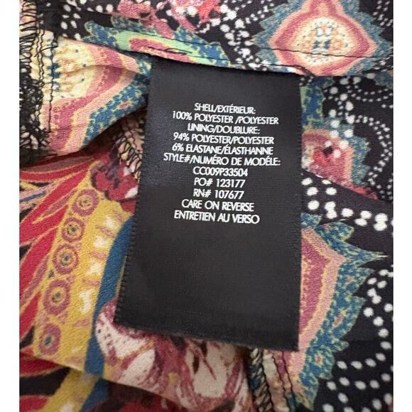 Alice + Olivia Clementina Tiered Maxi Dress Spellbound Multi Size 2 Boho Paisley - Picture 15 of 15